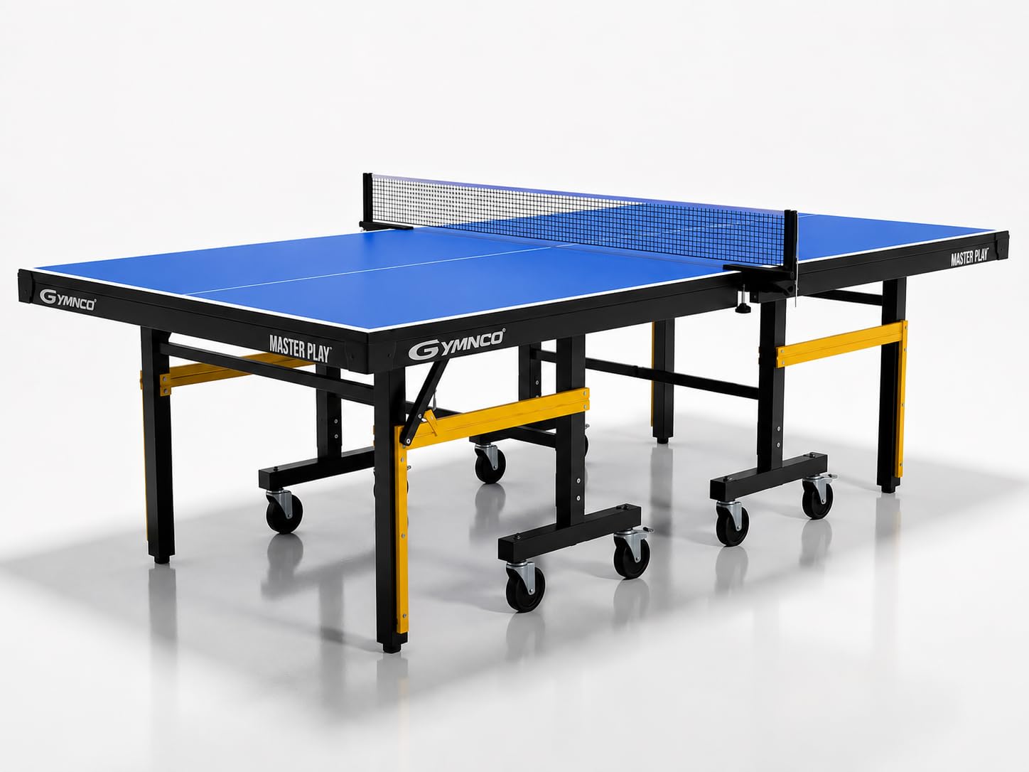 Gymnco Regular Table Tennis Table with Wheel Top 25MM with 2 Bats,Balls & Cover 25 MM Top (Top 25 MM)-image-46
