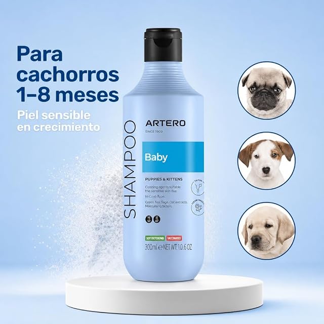 Foto 2 de 8 de Artero - Champú Artero para cachorros y gatitos Baby 250 ml