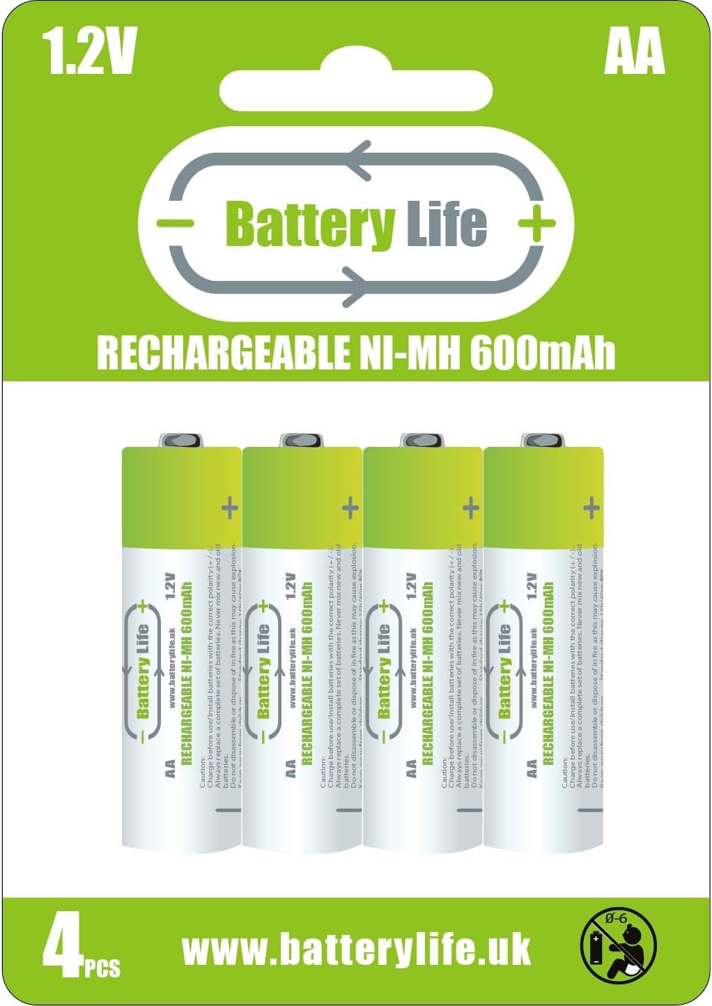 Amazon Basics AA HighCapacity Rechargeable Batteries, NiMh, Pre