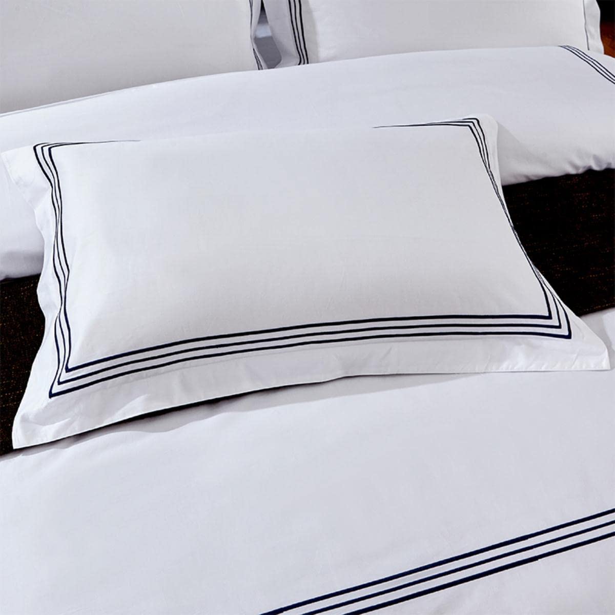Set di 2 federe copricuscino in 100% cotone egiziano di dimensioni