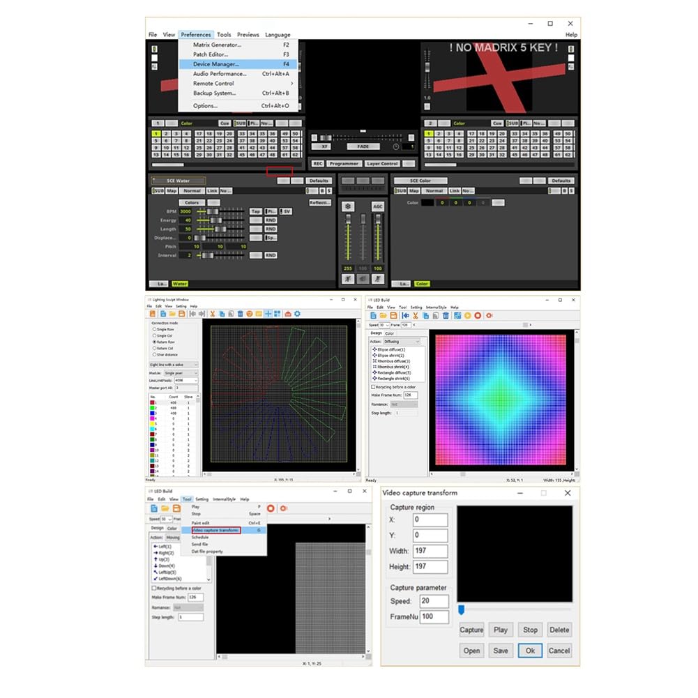 WiFi-LED-Pixel-Controller Artnet zu SPI Unterstützt -Software LAN-Synchronität SD-Karte DMX512-Konsole (H807SA) Ersatzteile Zubehör EU-Stecker