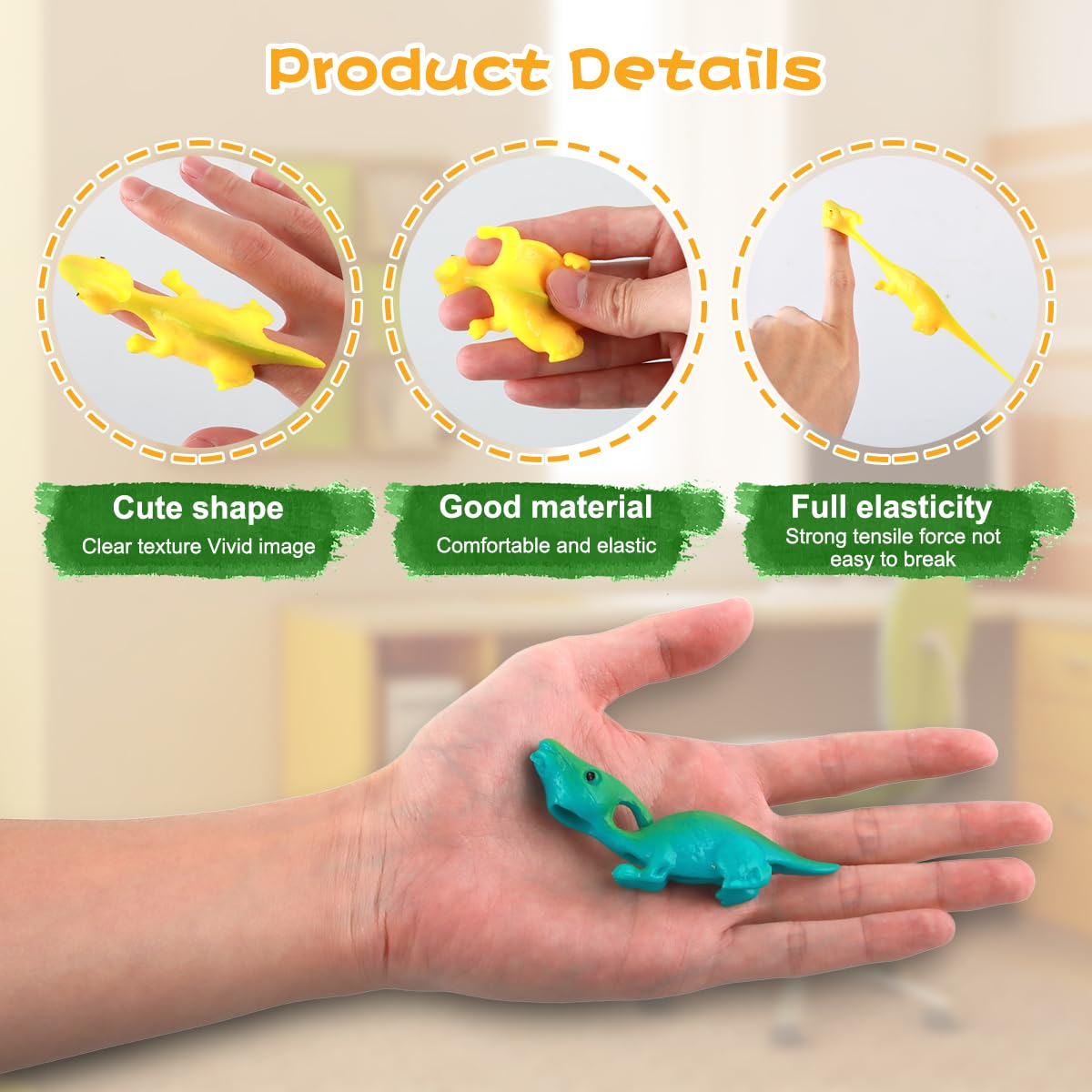 20 Stück Schleuder Dinosaurier Finger Spielzeug, Elastischer Fliegender Finger-Dinosaurier Schleuder, Slingshot Dinosaur Finger Toys, Weich Katapult-Spielzeug, Zufällige Farbe (20)