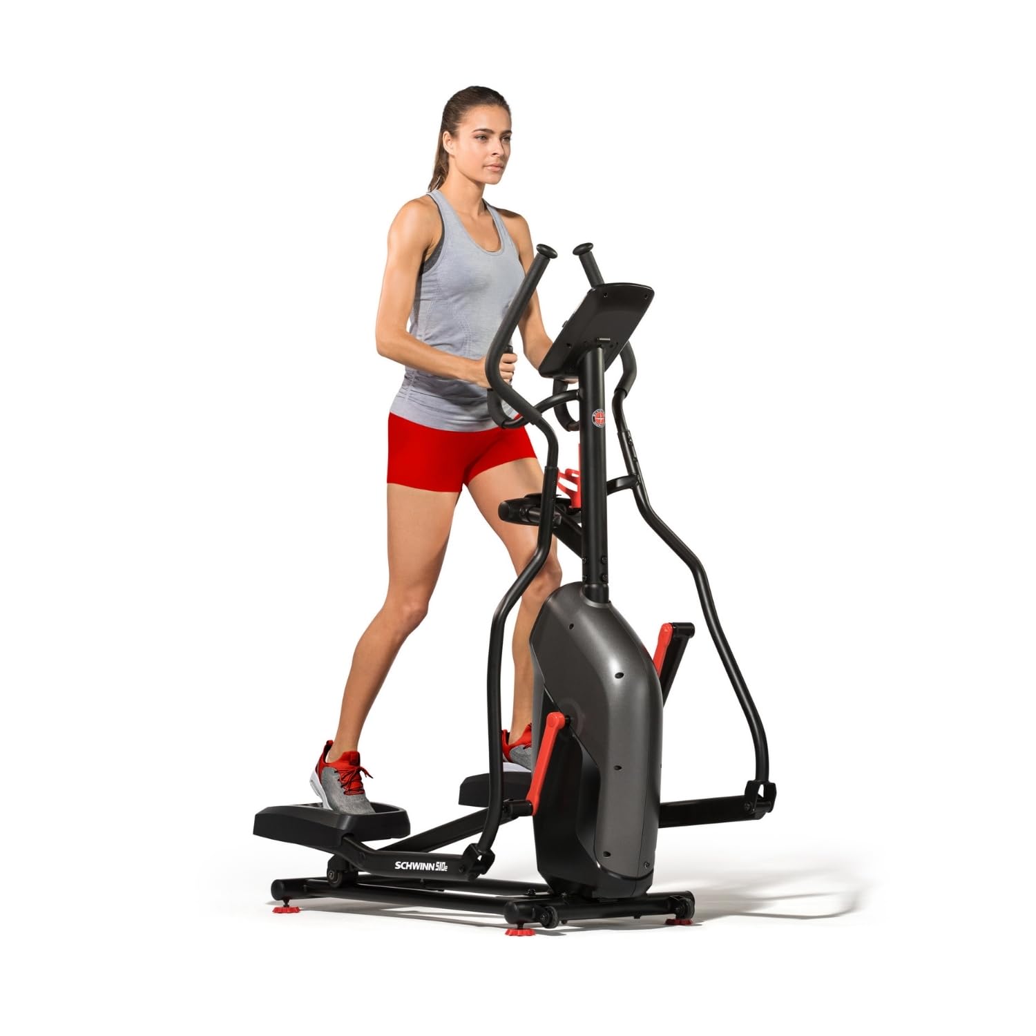 Schwinn Serie de Elípticas – Modelos 510E y 590E Compactas, Silenciosas y Conectadas con Resistencia Magnética, Entrenamiento de Bajo Impacto y Compatibilidad con Apps