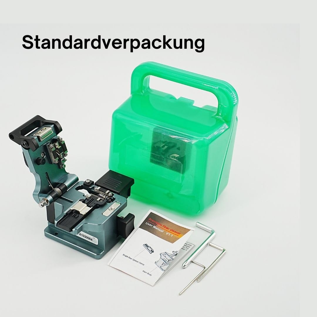 9C+ Hochpräzisions-Faserschneider (Fiber Cleaver) mit automatischer Klingenrotation und automatischem Rücklauf, glasfaser cleaver mit 3 in 1 Faserhalterung und 24 Schneidstellen