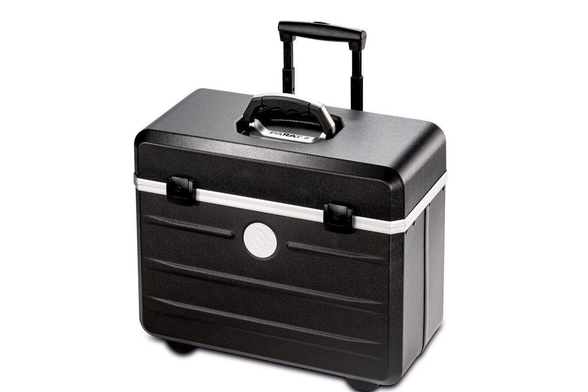 Parat Arbeitstasche PARADOC TronX (mit gepolstertem Notebookfach, Dokumentenfach; Rollen, Material: X-ABS-Kunststoff; schwarz (leer - ohne Inhalt))