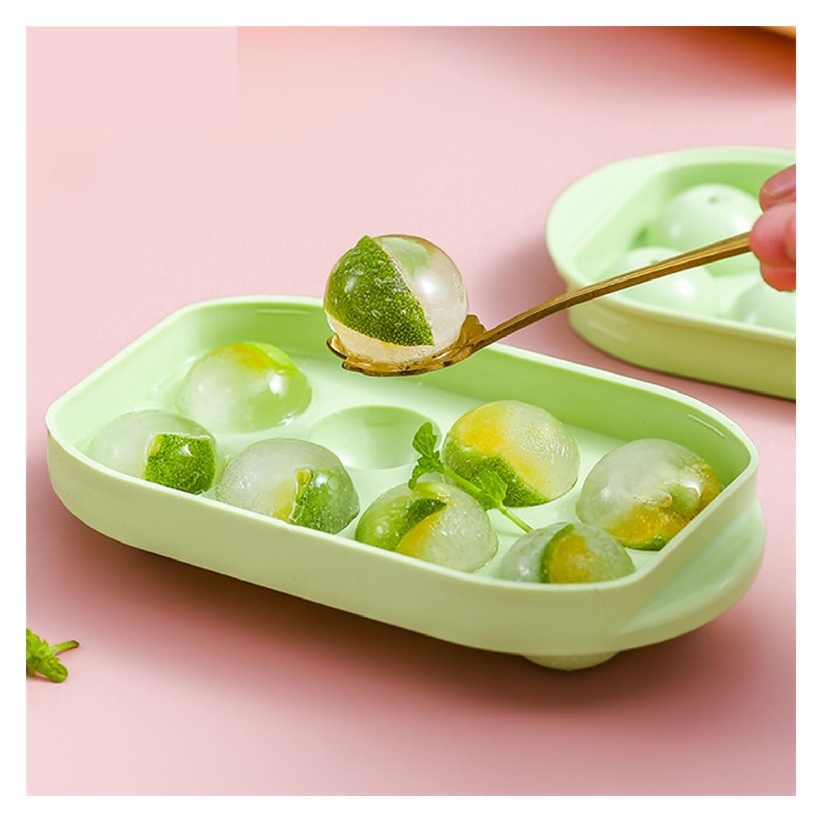 Vassoio per cubetti di Ghiaccio Rotondo Stampo per Ghiaccio colorato Rombo Vassoio Fai-da-Te Cube Maker Forme per stampi in plastica PP Stampo per Uso Alimentare Utensili da Cucina Stampo per Gelato