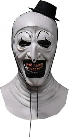 Clown Mask Hat Integrated Head Cover Halloween Masquerade Horror Cosplay Props Horror Scary Decoration