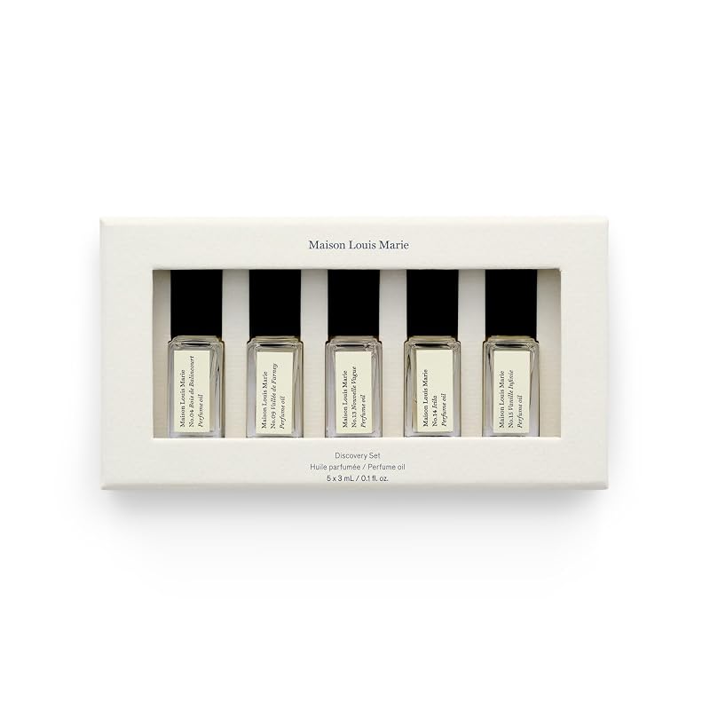 Maison Louis Marie Conjunto Discovery com 5 Óleos de Perfume Roll-On, 3 mL cada