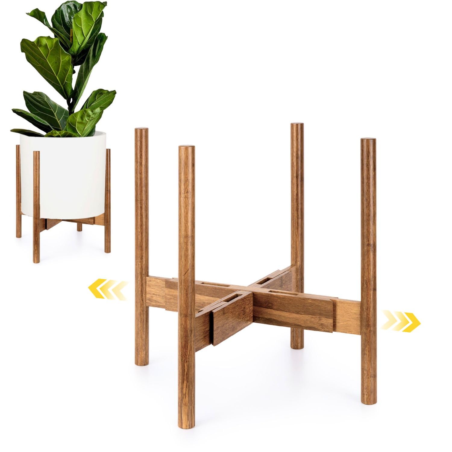 Amazon.com : Fox & Fern Large Adjustable Plant Stand Indoor — 11