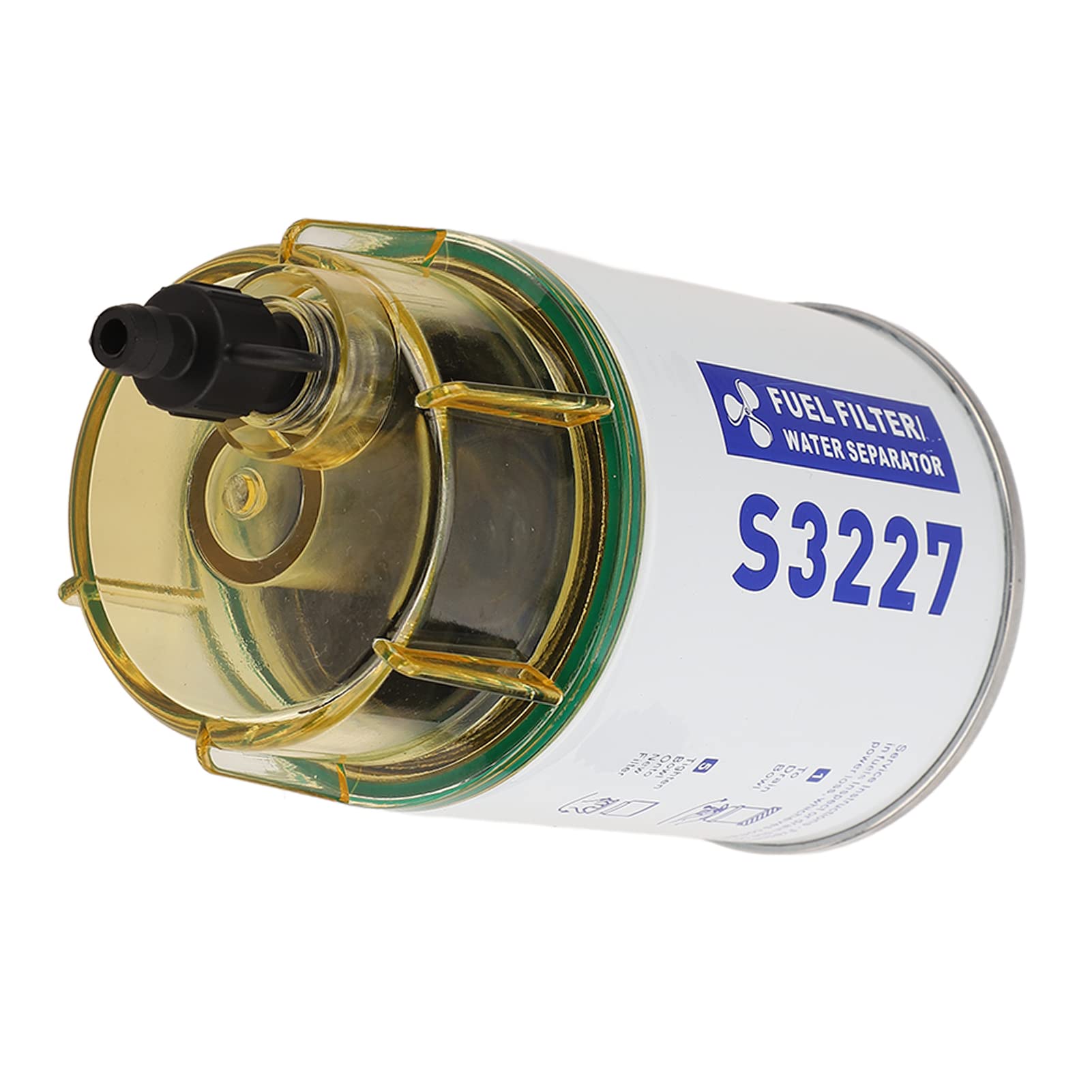 Filtre de séparation d'eau de carburant, séparateur d'eau d'huile marine de taille standard à haut rendement pour bateau et yacht