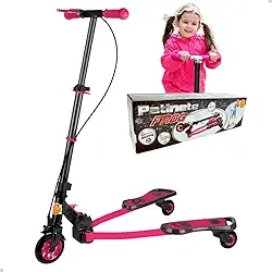 Patinete 3 Rodas Meninas Infantil Ski Abre E Fecha Frog Brinquedo Bebe Ate 60kg