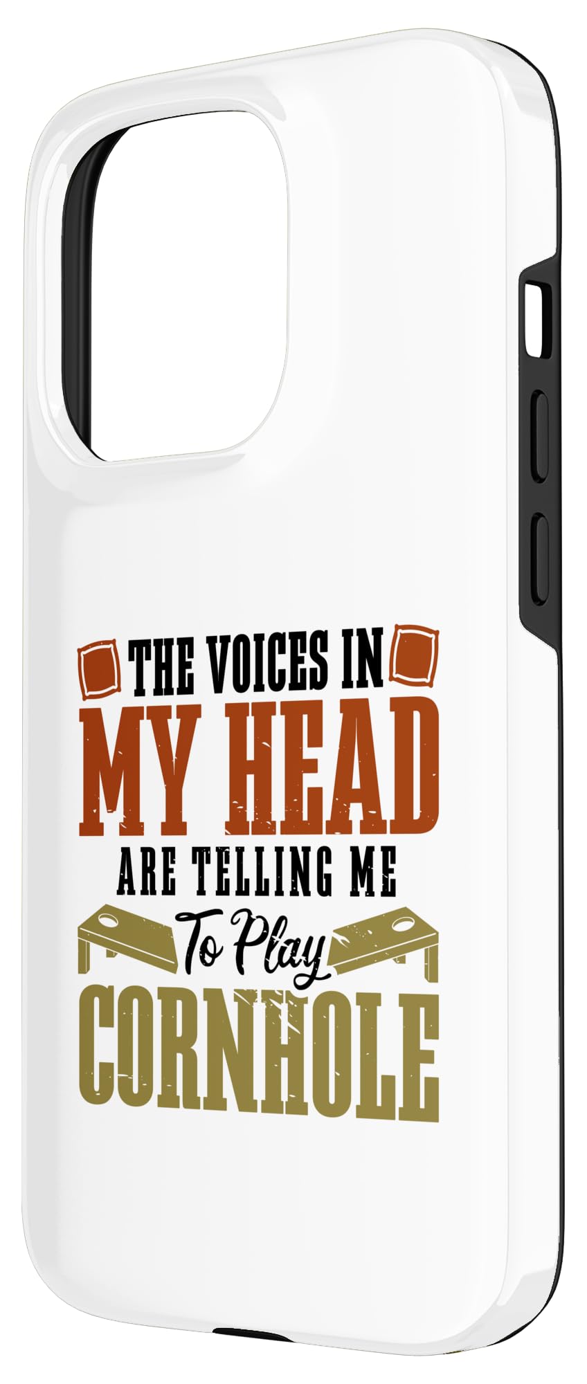 The Voices In My Head Are Telling Me to play Cornhole Case for iPhone 15 Pro - Image 2