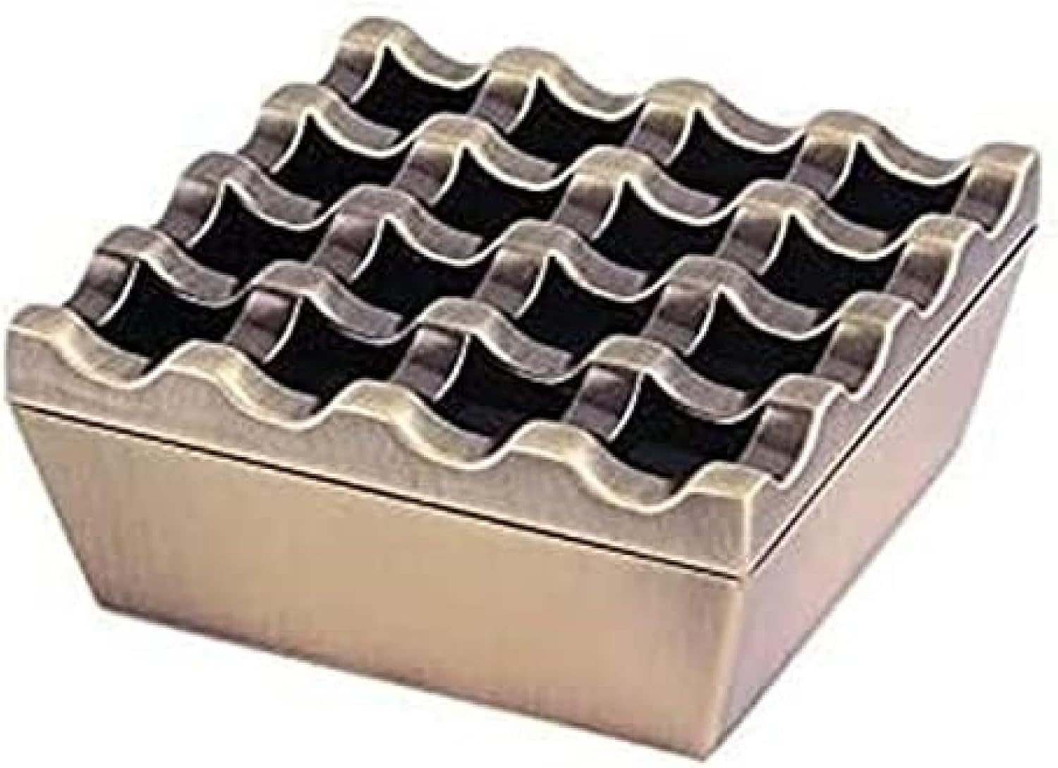 Cenicero De Metal para Cigarros Al Aire Libre - Ceniceros para Cigarrillos A Prueba De Viento Cenicero Grande De 16 Orificios Cenicero para Cigarrillos Al Aire Libre A Prueba De Viento Decoración