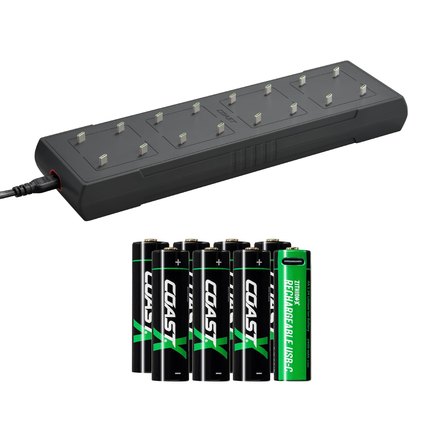 Amazon.com: Coast Zithion-X AA Rechargeable Battery (8 Batteries