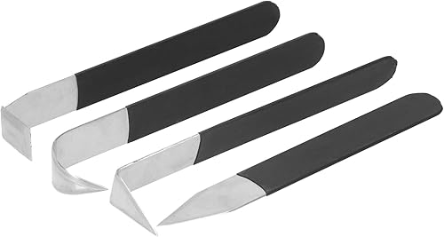 Miniatura 2 de Juego de herramientas de escultura de arcilla, herramientas de recorte de cerámica, 4 piezas de herramientas de escultura de cerámica, cuchillo de