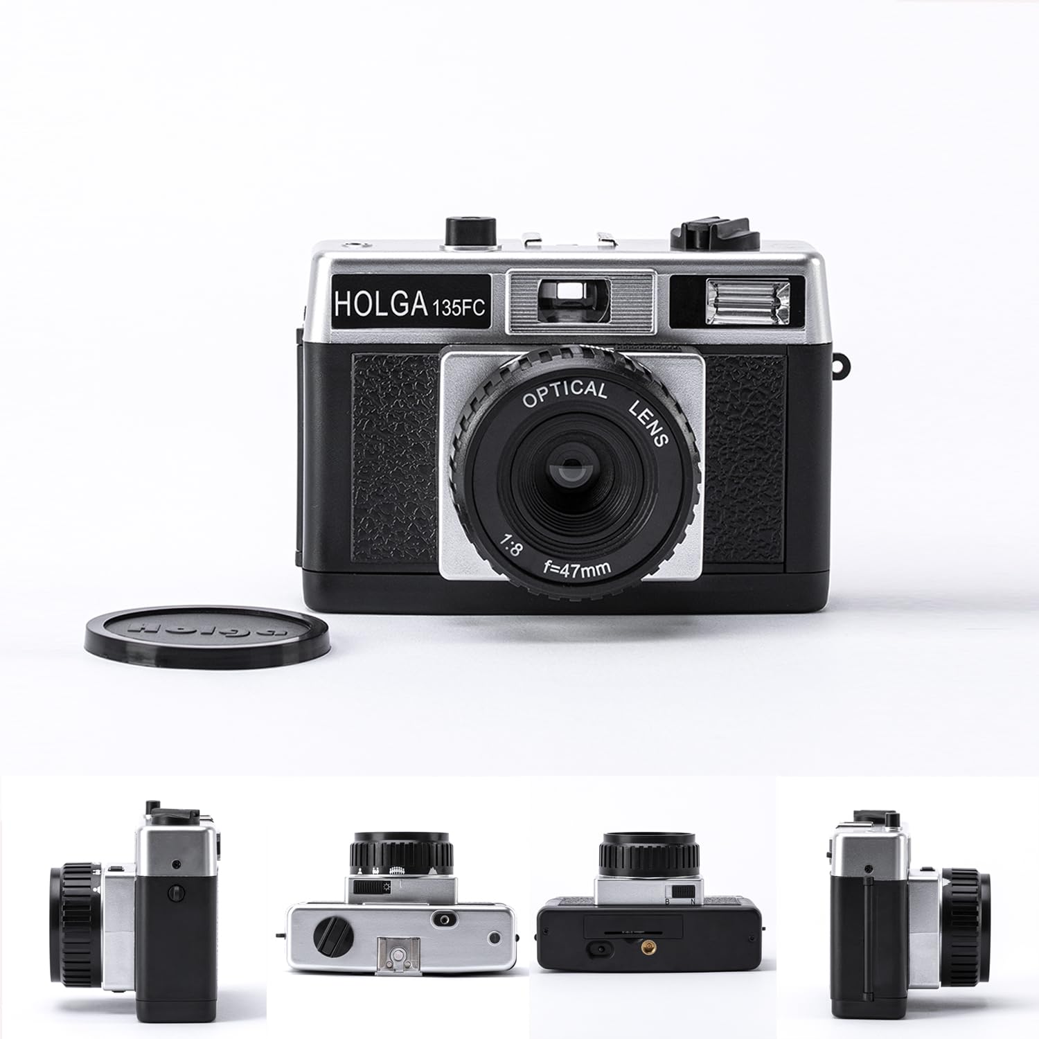Holga artLINE Appareil Photo 35 FC avec Flash Noir