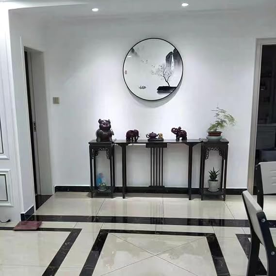 Console Table, Mid Century Modern Narrow Entryway Table for Hallway, Living Room and Foyer, Stylish Design and Functional Storage (100cm x 31cm x 103cm)