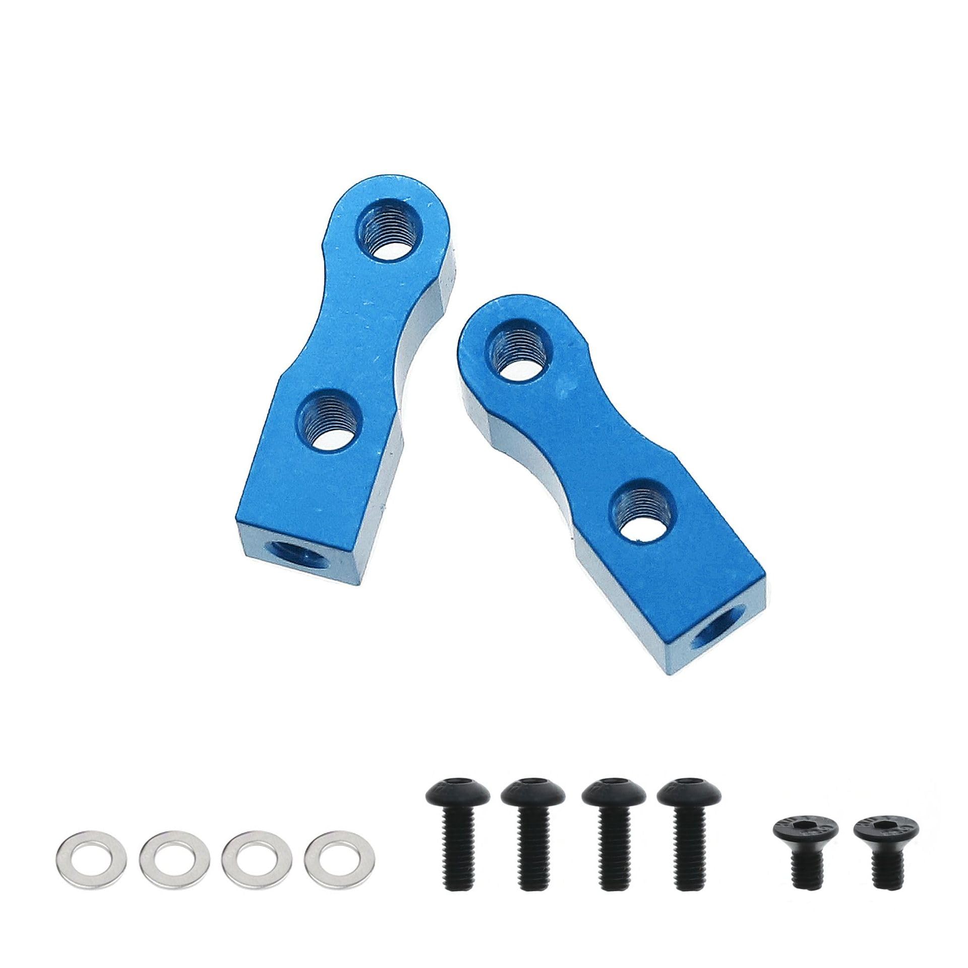 RC Car Accessories for MN D90 D91 for MN99S for WPL C24 C14 C14K C24K Metal Pull Rod Base for Seat & Axle for Up Servo Bracket Mount RC Car Truck Spare Parts(Silver)