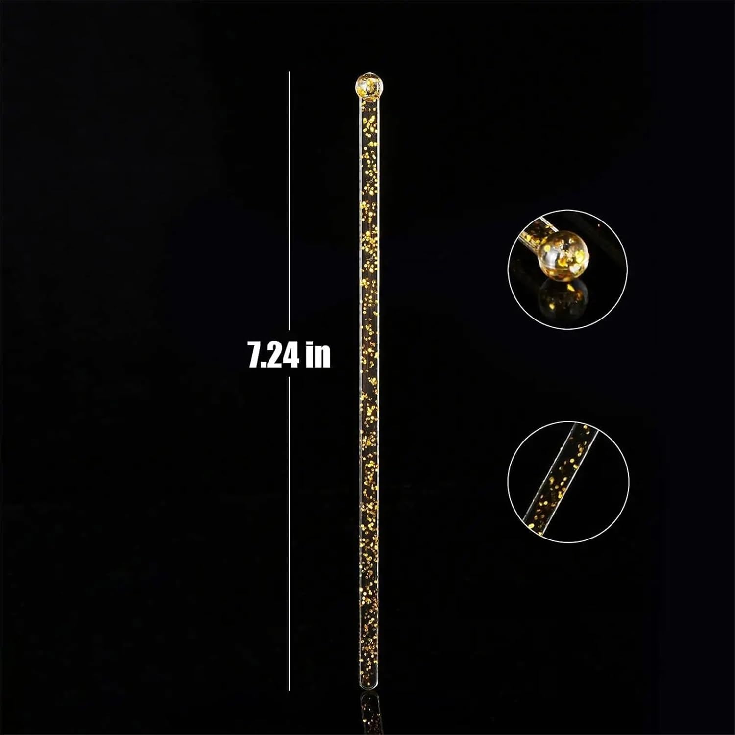 Coffee Stirrers 50pcs Swizzle Sticks Cake Pops Cocktail Coffee Drink Stirrers(Clear)