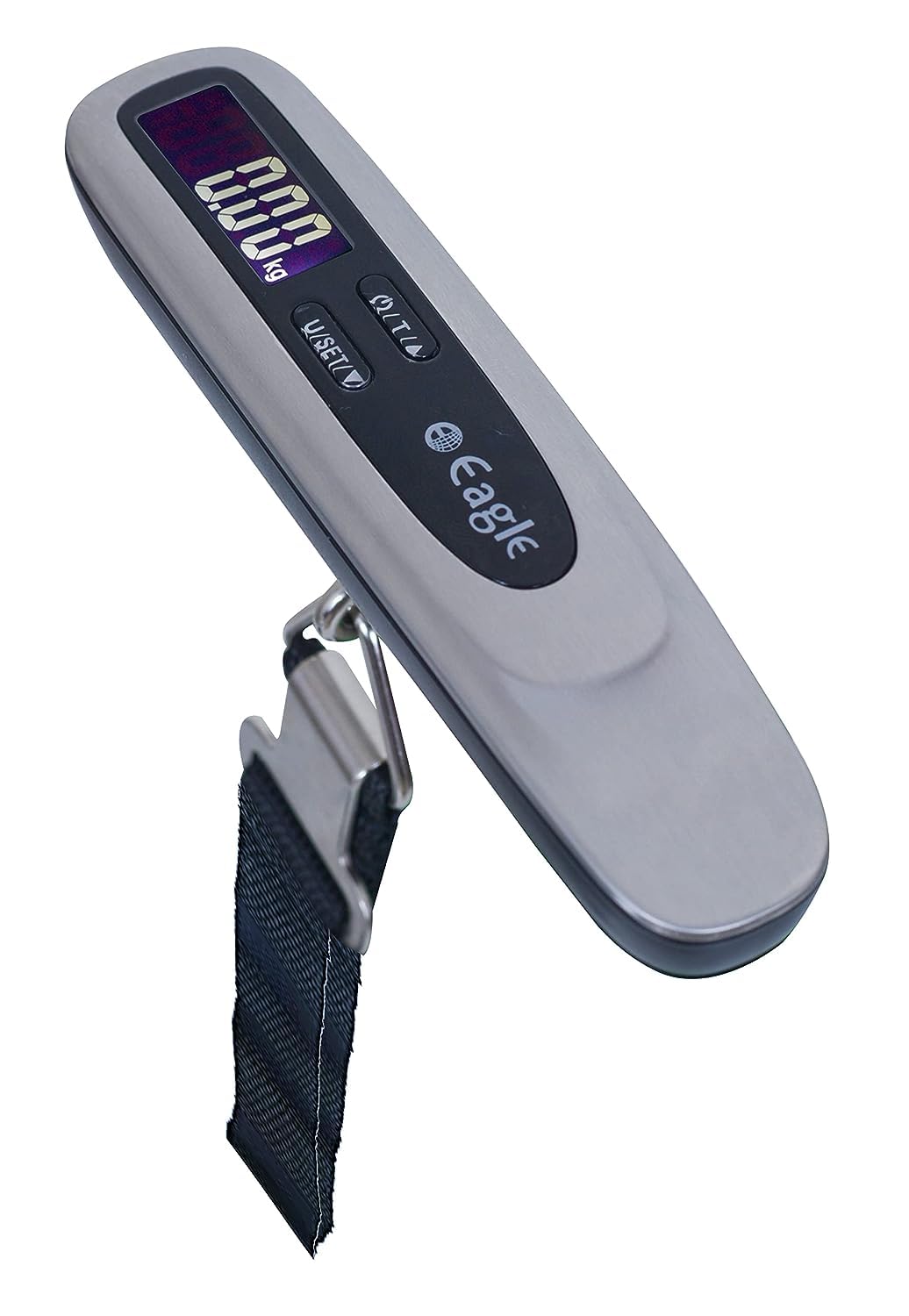 Eagle Portable Digital Luggage Scale with Strong Straps, 50 Kg Capacity, Accurracy 50g, Electronic Weighing Scale, Ideal for Flights, Bags, Travel, Home or Shop (Pack of 1, Silver) (B09WVQZ97M) Amazon Price History, Amazon Price Tracker