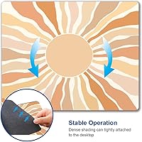 Vista 3 de Alfombrilla de ratón, alfombrilla de ratón abstracta moderna, alfombrilla de ratón impermeable cuadrada Boho, alfombrilla de ratón antideslizante