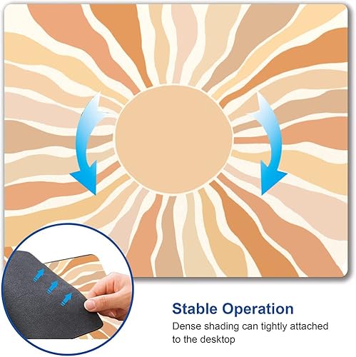 Miniatura 3 de Alfombrilla de ratón, alfombrilla de ratón abstracta moderna, alfombrilla de ratón impermeable cuadrada Boho, alfombrilla de ratón antideslizante