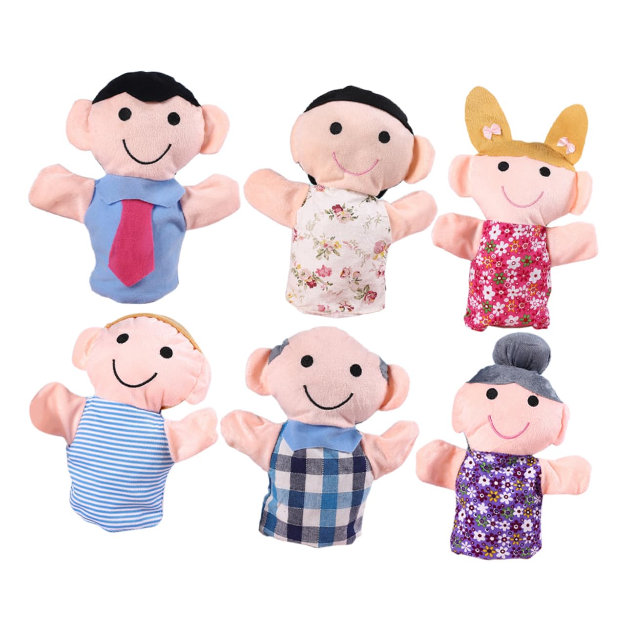 ORFOFE 6 Marionette da Mano Creative per Giocattoli Educativi per Sviluppo Creatività e Adatte e Adulti per Raccontare Storie e Ruolo
