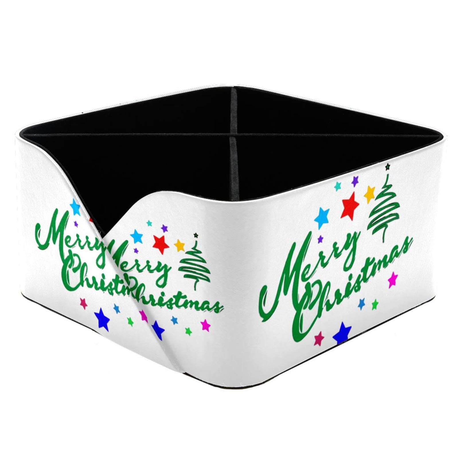 Organiseur de bureau Merry Christmas Tree avec porte-crayons et 4 compartiments de rangement