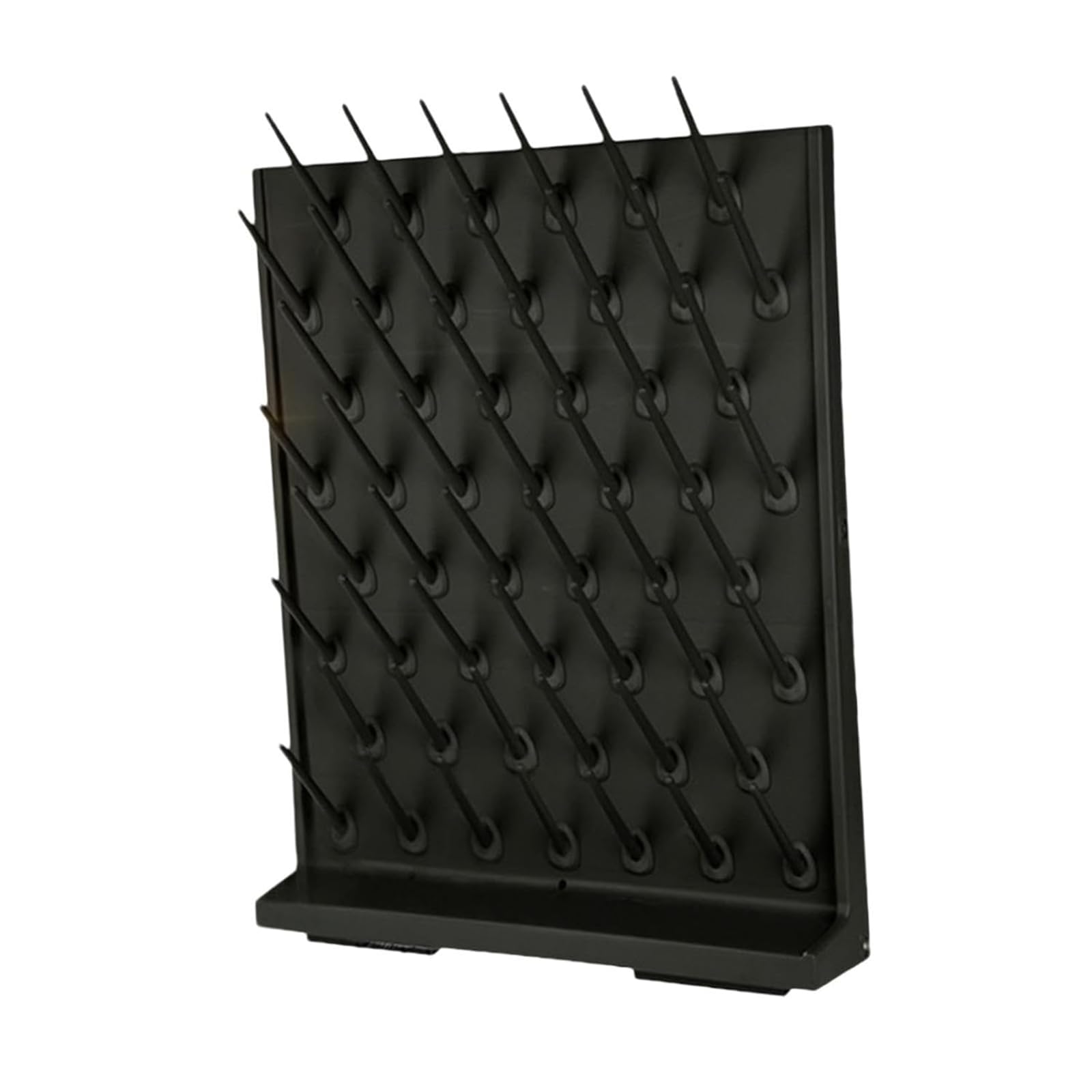 Glassware Drying Rack, 52 Detachable Pegs Lab Drying Rack, Lab Beaker Drying Holder, Test Tube Dryer for Lab Glassware and Bottles, Black