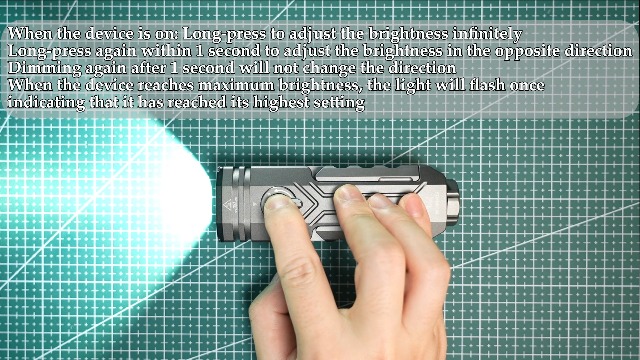 Image of Wurkkos HD02 Flat LED Flashlight, Magnetic Deformation, 3200 Lumens, 5000 mAh Rechargeable, 3000K-6500K, Four-Light Sources, Folding Wing Lighting /Spotlight /UV Light /Green Light /MagneticTail,IPX6