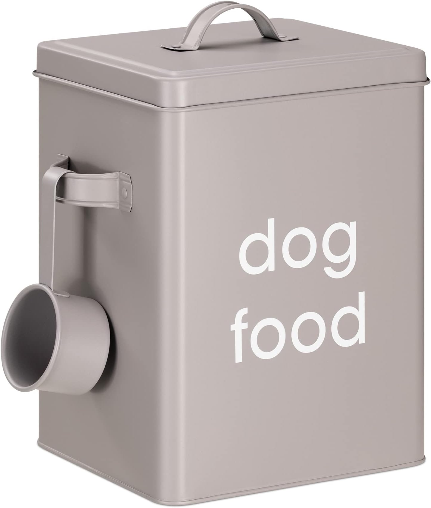 Amici Pet, Zentangle Pet Food Large Metal Storage Bin, Dog