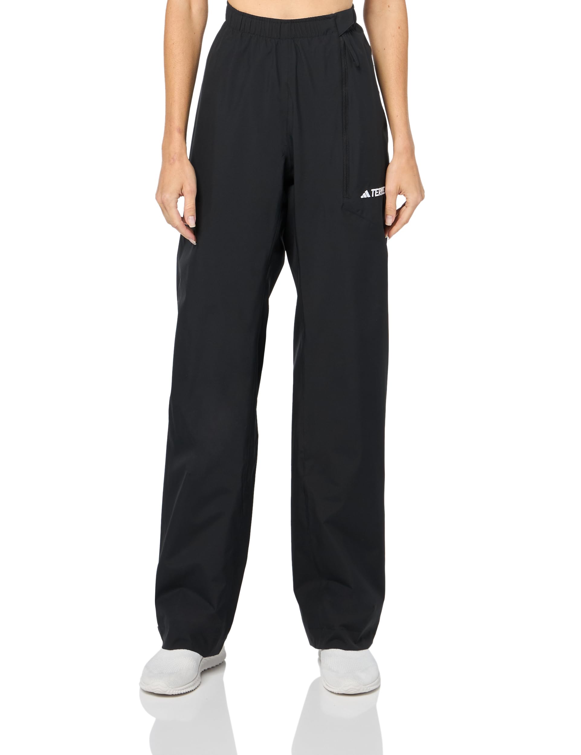 adidas Terrex Multi Rain.rdy - Pantalones de Lluvia de 2 Capas, Color Negro, Talla S Alta para Mujer, Negro, S Alto