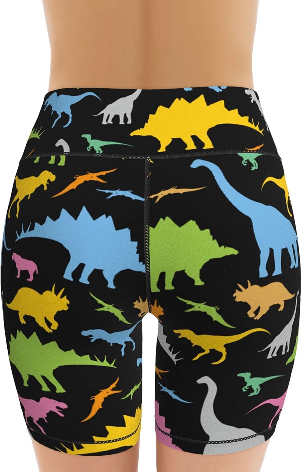 Yaateeh Women's High Waist Bike Shorts for Workout Sports Athletic Running Hiking Biker Yoga Gym - Image 4