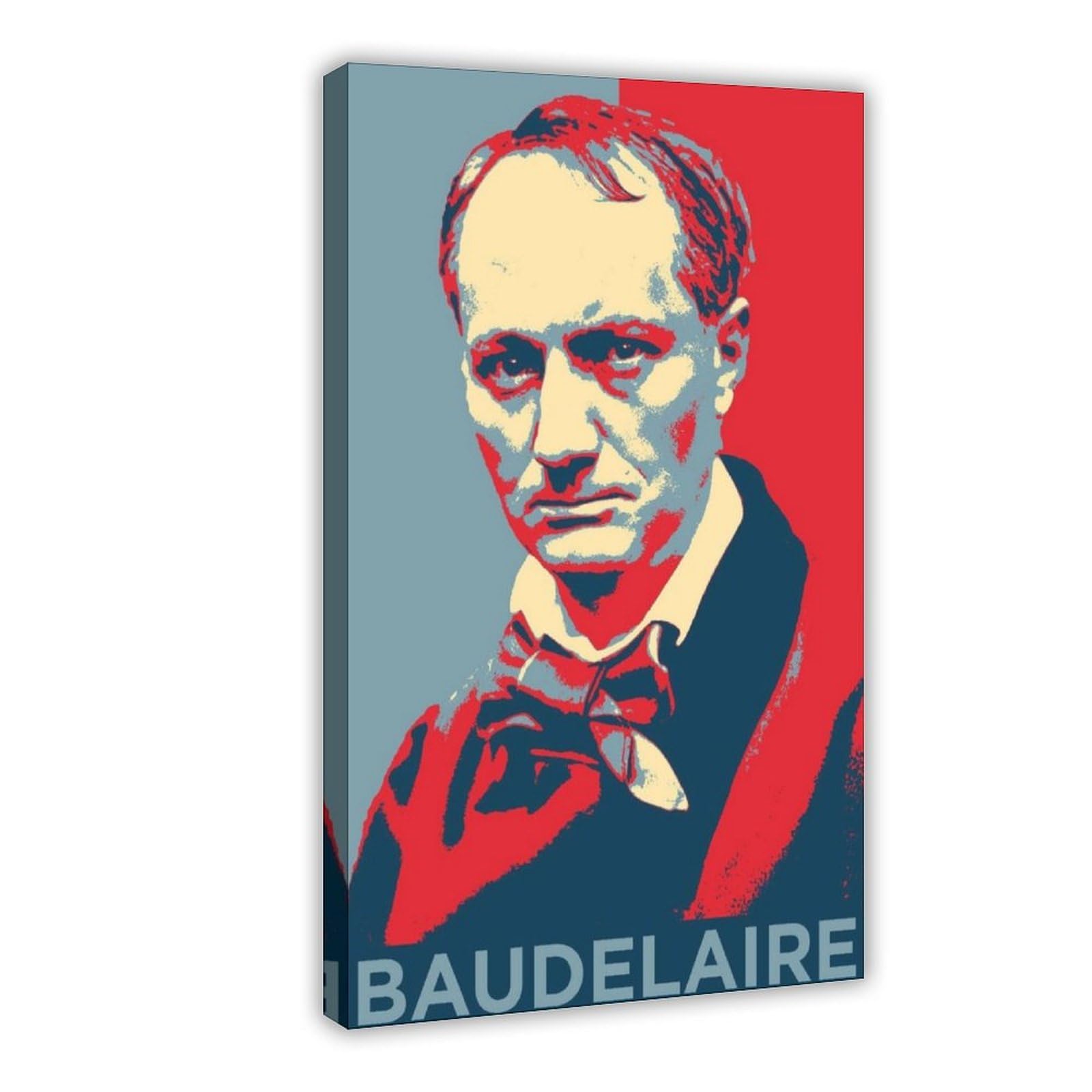 ITADGF Charles Baudelaire Hope Parody French Poet Poetry Canvas Poster Bedroom Decor Landscape Decor Gift 20x30inch(50x75cm)