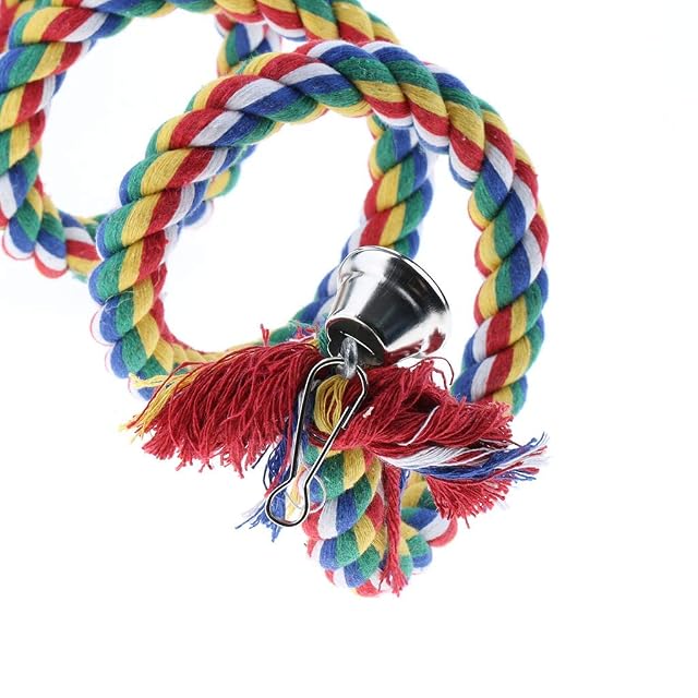 Foto 4 de 8 de Cuerda para pájaros, juguetes para loro o perchas de cuerda para pájaros de gran tamaño