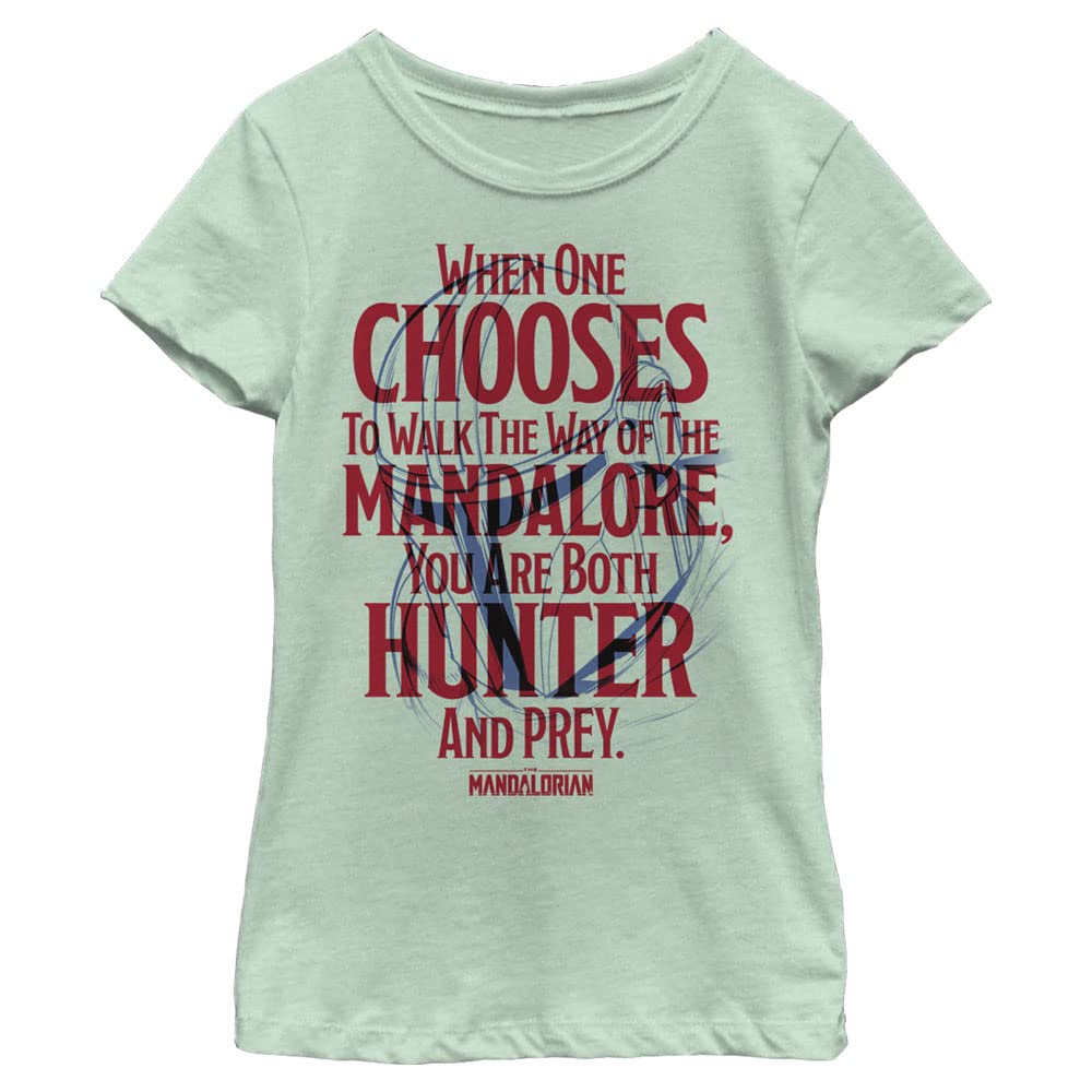 T-shirt Star Wars Mandalorian Mandalore couleur menthe pastel avec manches courtes - 2