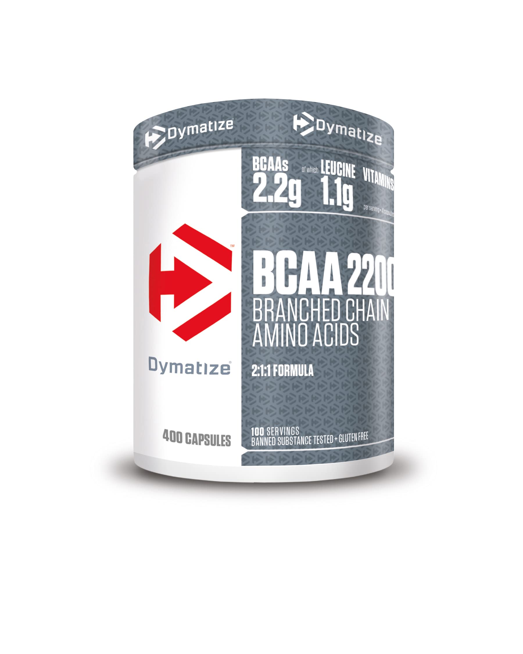 Dymatize BCAA 2200 Caps 400er - Essential Amino acids – leucine, isoleucine, valine