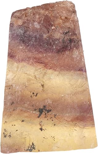 GEMHUB AAAA y fluorita bicolor muy natural de 118.25 quilates con certificación de piedra curativa, piedra de fluorita bicolor