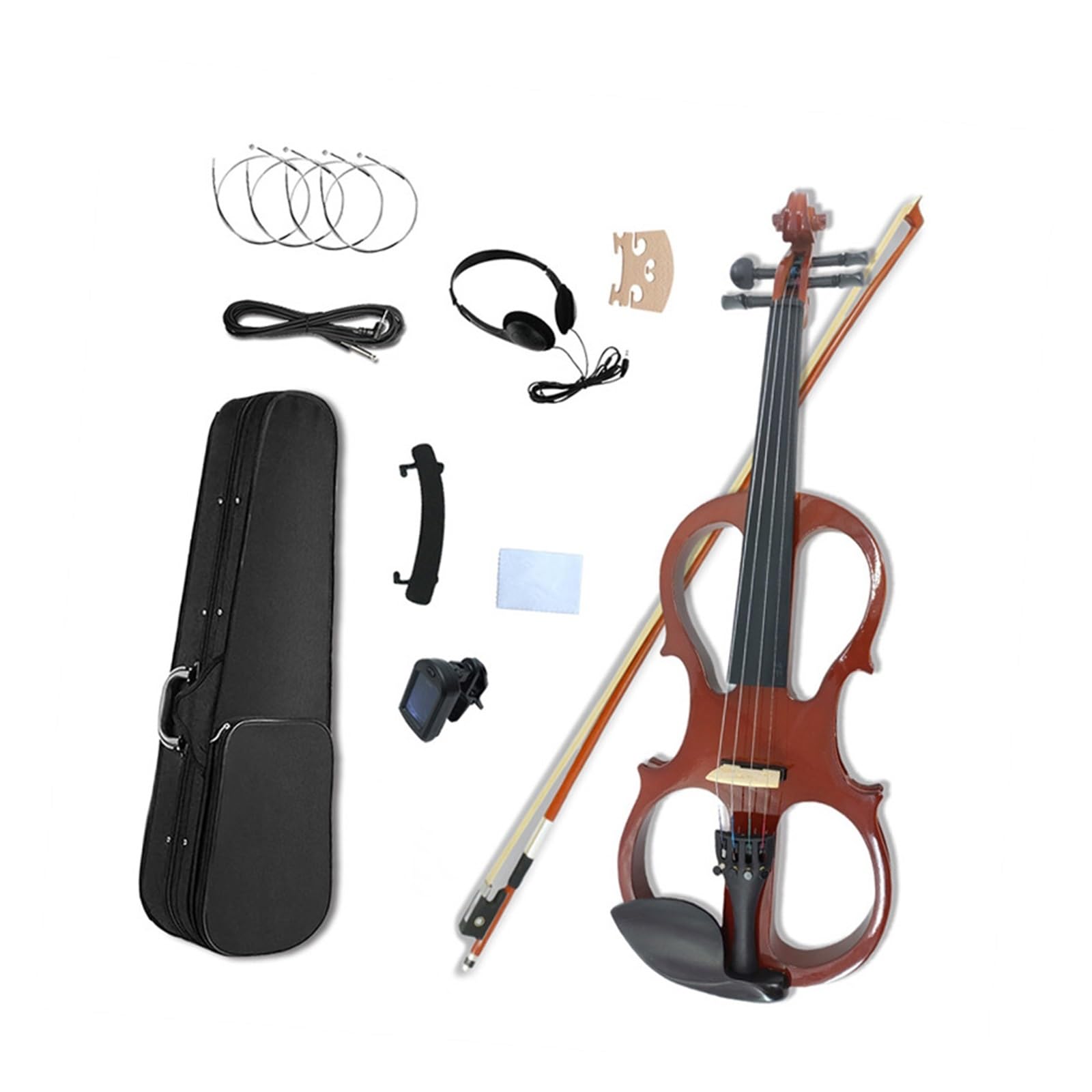 Violino Per Principianti Professionista Adulto Strumento A Corde In Legno Massello 4/4 Violino