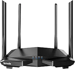 Roteador Wifi Gamer Ac1200Mbps 4Ant Tenda Ac6, Preto