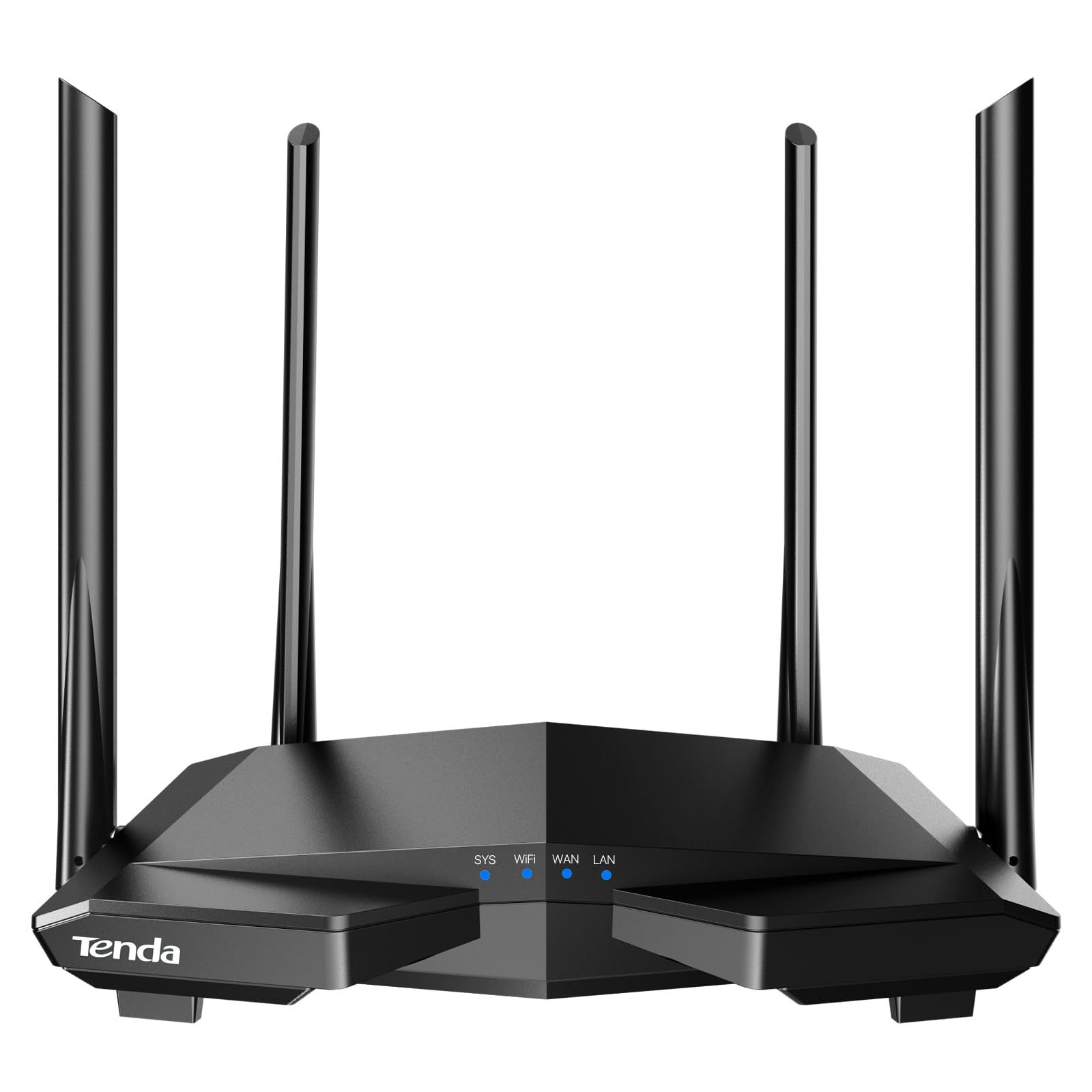 Tenda AC1200 Smart WiFi Router, High Speed Dual Band Wireless Internet Router with Smart APP, 4 x 100 Mbps Fast Ethernet Ports, Supports Guest WiFi, Access Point Mode, IPv6 and Parental Controls(AC6)
