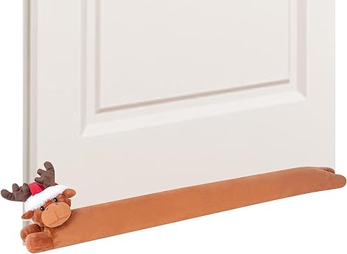 My OLi Tope de corrientes de aire para debajo de la puerta de 36 pulgadas, diseño de zorro, resistente, bloqueador de corrientes de aire, ruido,