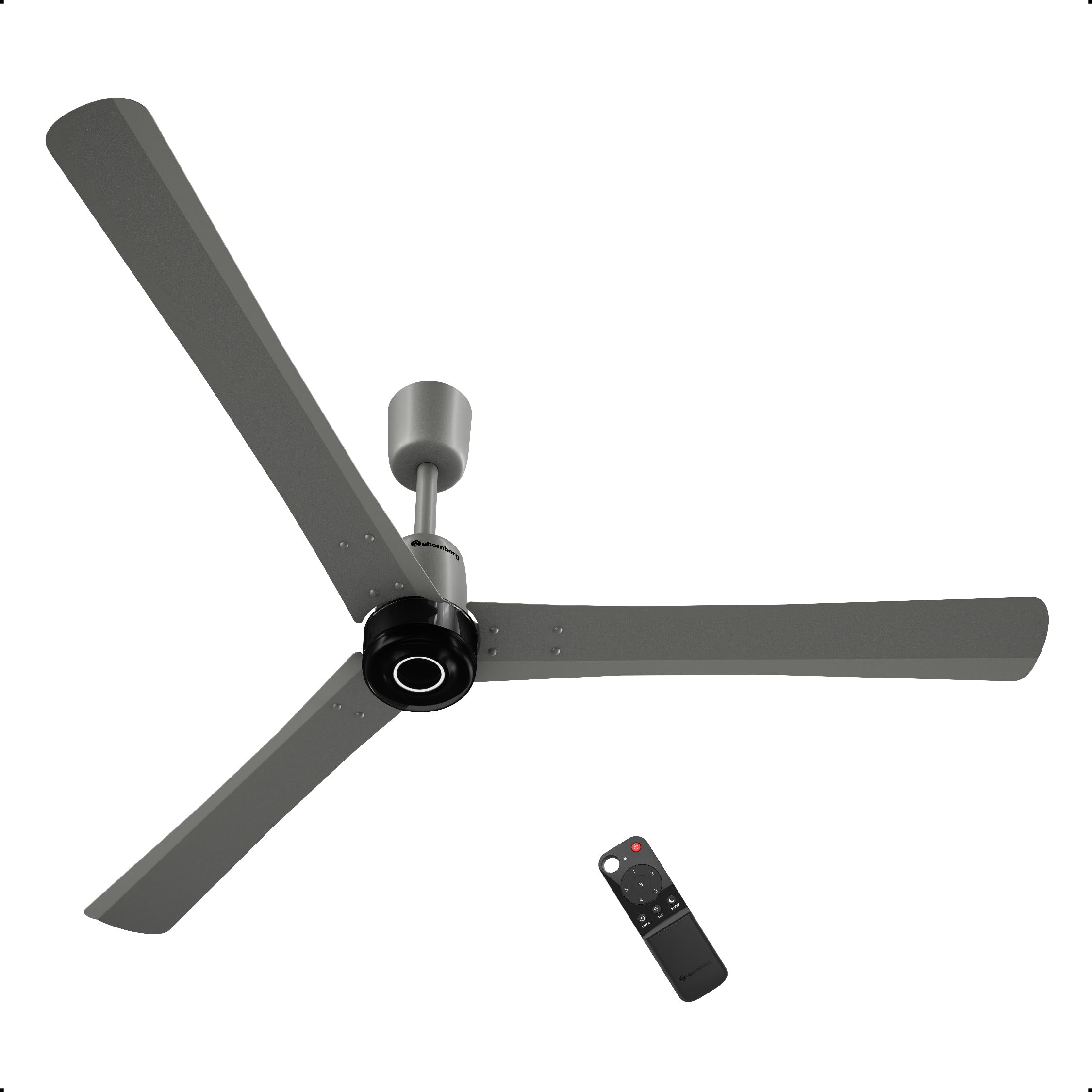 atomberg Renesa Elite Smart 1400mm BLDC Ceiling Fan with IoT & Remote Control | 5 star Rated | High Air Delivery with Moonbeam LED Light | Newly Launched | 3 Year Warranty (Sand Grey)
