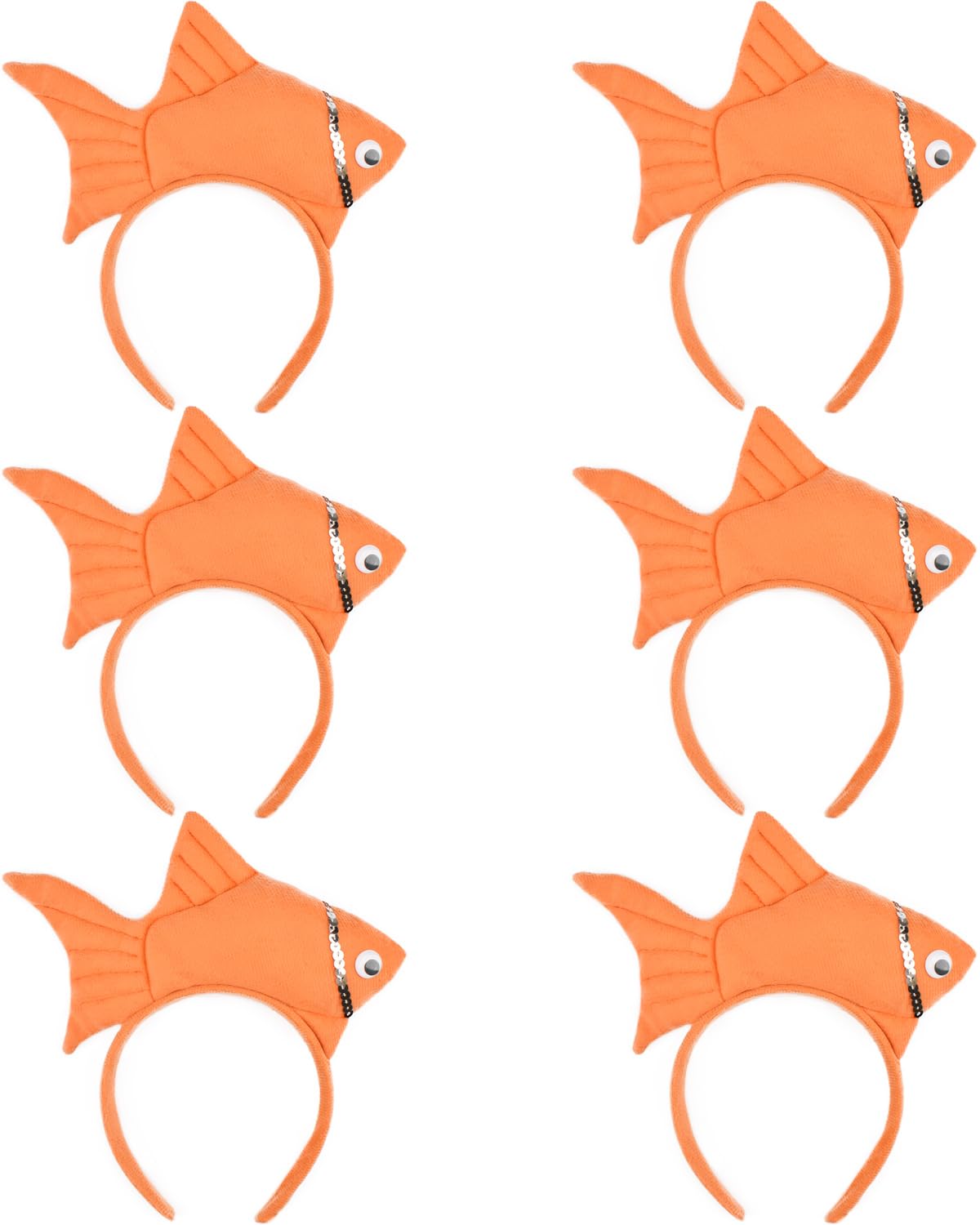 Bandeaux poisson orange souples pour fête à thème - 7