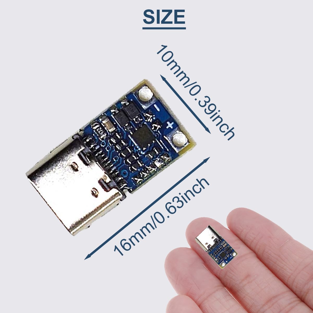 2 Stück 20 V 15 V 12 V 9 V 5 A PD2.0 PD3.0 USB Typ-C zu DC Power Trigger Modul Stromwandler Power Decoy Modul Buchse mit 8 Stück DC Stecker, DC Stromkabel