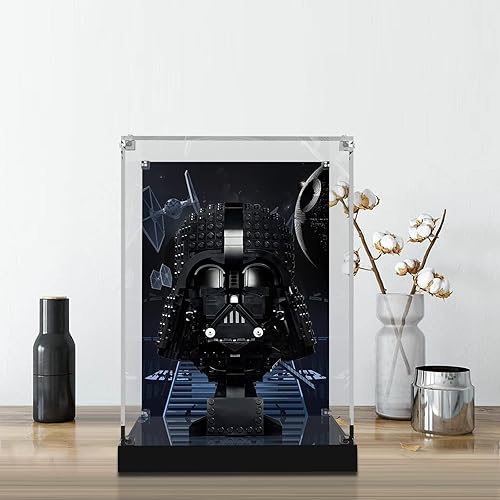 Miniatura 7 de Vitrina de acrílico para Lego 75304 Star Wars Darth Vader casco de exhibición de edificio, solo vitrina, modelo Lego no incluido