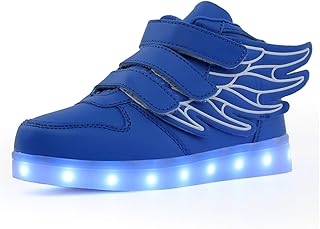 LED Zapatos Verano Ligero Transpirable Impermeable Bajo 7 Colores USB Carga Luminosas Parpadeo Deporte de Zapatillas con Luces Los Mejores Regalos para Niños Niñas Cumpleaños de Navidad