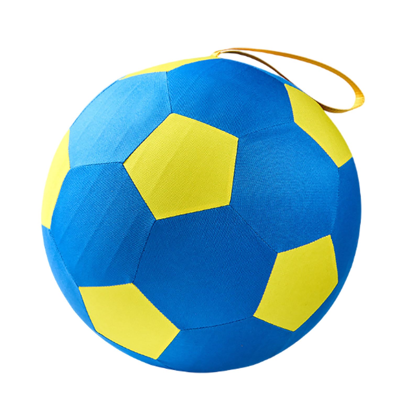 Large Inflatable Herding Ball for Dogs - Tear-Resistant Puppy Soccer with Handle, Outdoor Training Equipment for Border Collies, Courtyards & Pools (E-25CM)