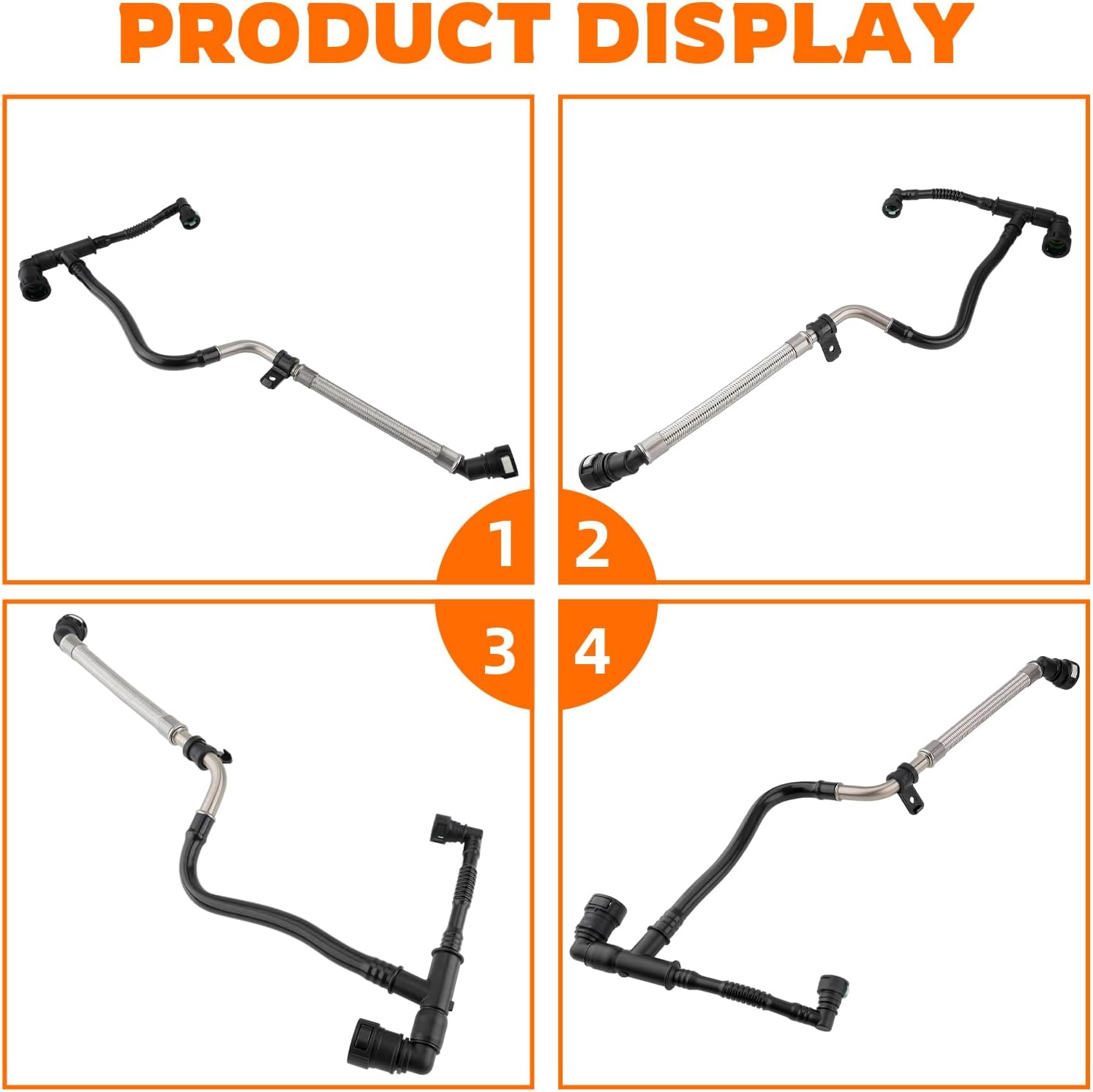 12673868 PCV Positive Crankcase Ventilation Tube Fit for Buick Envision Fit for Cadillac ATS Fit for Chevrolet Malibu 2013-2018 Replaces 12654851,12662657