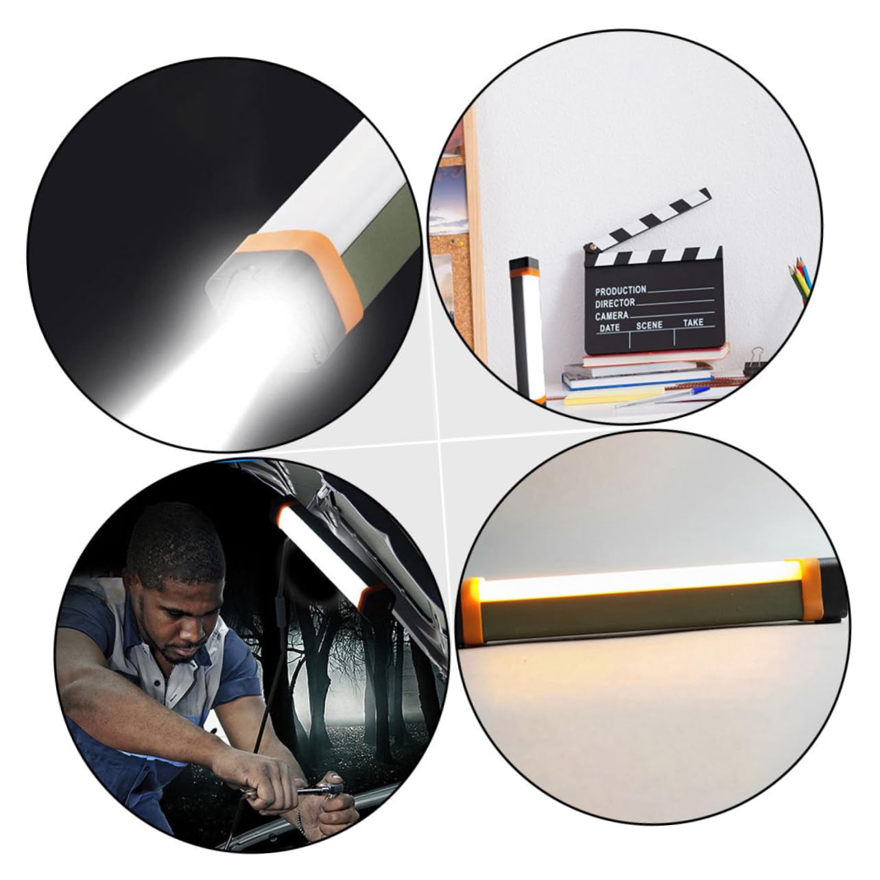 BESPORTBLE 1pieza Lámpara De Camping Recargable Led Portátil Luz De Emergencia Para Exteriores Diseño Multifuncional y Compacto Para Acampar y Actividades Nocturnas
